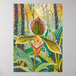 Orchideen Kunst V41 Poster