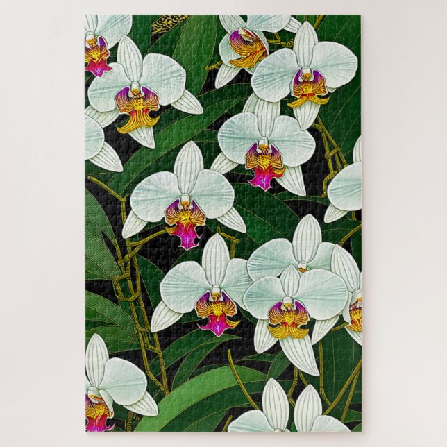 Orchideen Malerei 1014 Stück Jigsaw Puzzle (Vertikal)