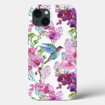 Orchideen mit Hummingvogel