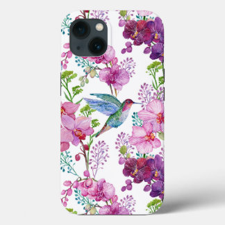 Orchideen mit Hummingvogel Case-Mate iPhone Hülle