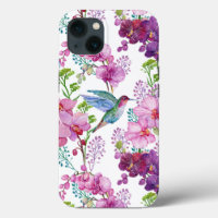 Orchideen mit Kolibri