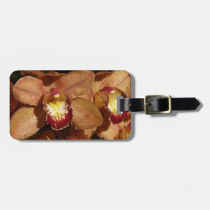 Orchideen mit Raindrops floral Gepäckanhänger