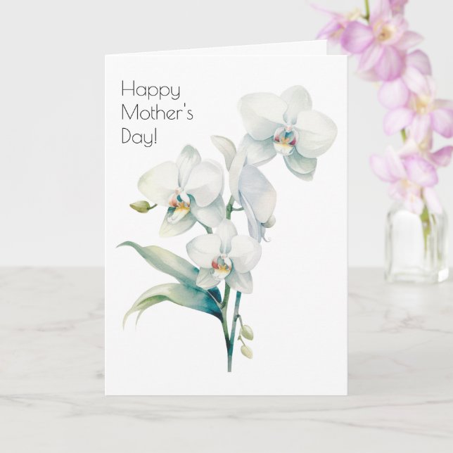 Orchideen-Muttertags-Karte Karte (Orchidee)