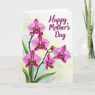 Orchideen Muttertagskarte Karte