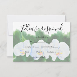 Orchideen RSVP Karte
