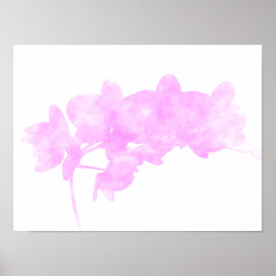 Orchideen-Schattierung Poster