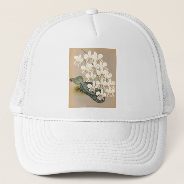 Orchideen Truckerkappe (Vorderseite)