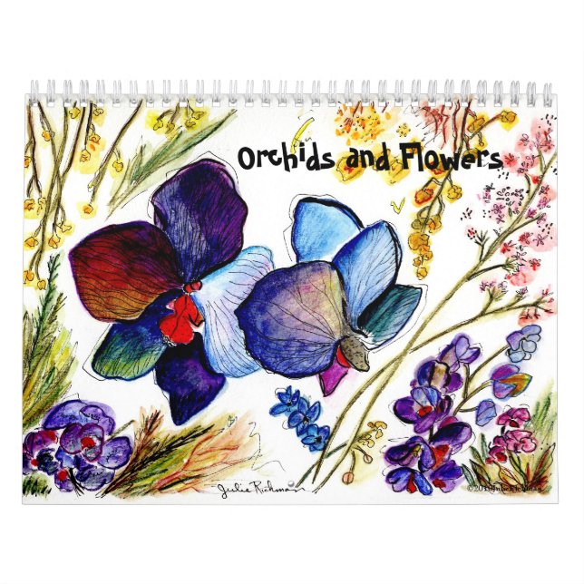 Orchideen und andere Blumen Kalender (Titelbild)