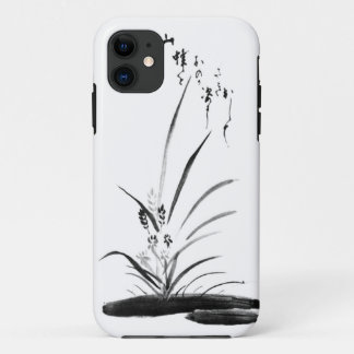 Orchideen-und Bienen-Zenmalerei Case-Mate iPhone Hülle