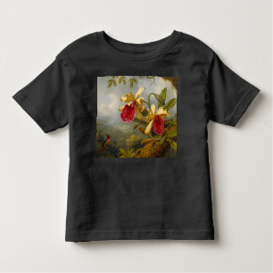 Orchideen und Hummingbird Heade Kleinkind T-shirt