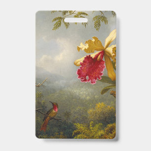 Orchideen und Kolibris Kopf Ausweis