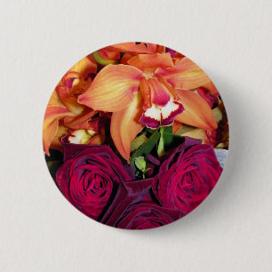 Orchideen und Rose_ Button