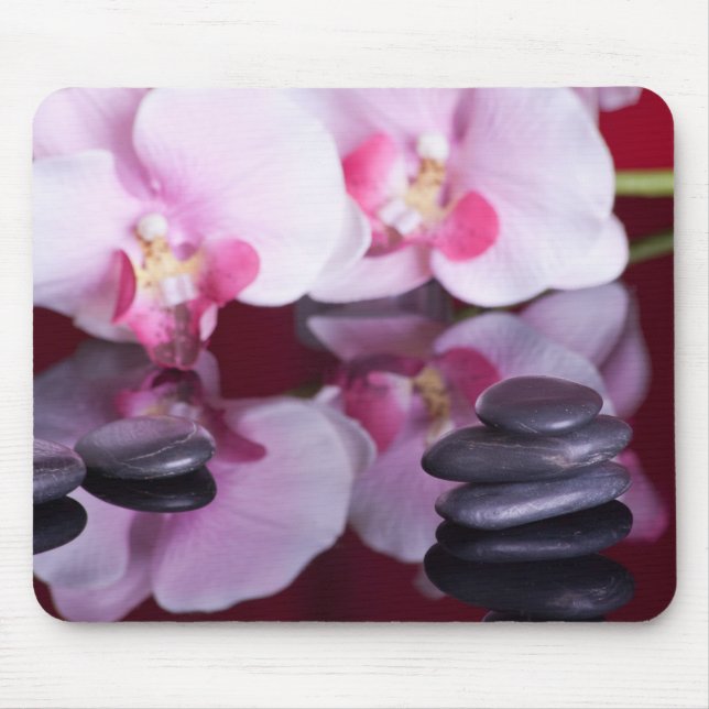 Orchideen und Wellness-Center Stones Mousepad (Vorne)