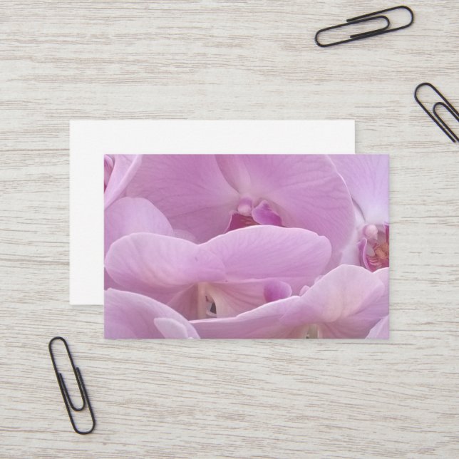 Orchideen Visitenkarte (Vorderseite/Rückseite Beispiel)