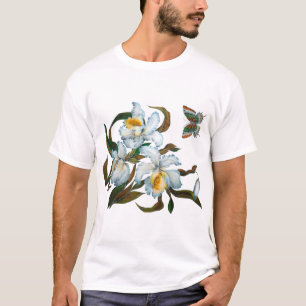Orchideen weißer Strauß transparenter Hintergrund T-Shirt