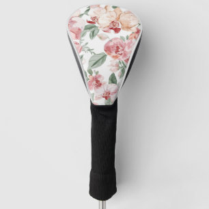 Orchideen-Wiesen-Aquarell-Blumen-Schamhaftes-Botan Golf Headcover