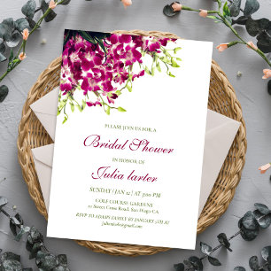 Orchideen Wilde Botanische Blumen Brautparty Einladung