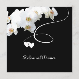 Orchideen & Wirbel Probe Abendessen Einladung