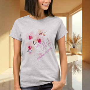 Orchideenblüten 60. Geburtstag Name T-Shirt
