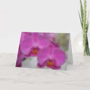 Orchideenblütenkarte Karte