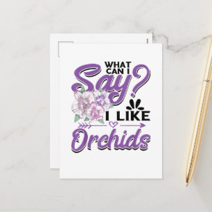 Orchideengärtnerei Feiertagspostkarte