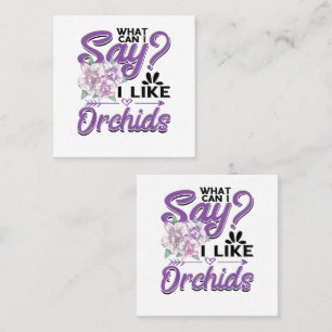 Orchideengärtnerei Quadratische Visitenkarte