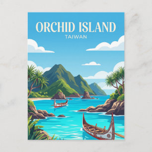 Orchideeninsel Taiwan Postkarte
