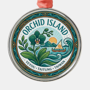 Orchideeninsel, Yeyou, Landkreis Taitung, Taiwan Ornament Aus Metall