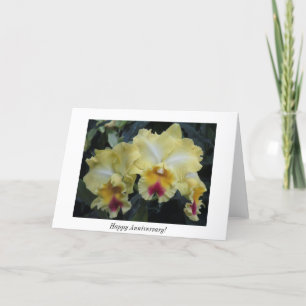 Orchideenjahrestagskarte Karte