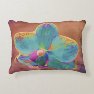 Orchideenmalerei in Blume Dekokissen