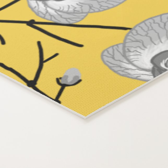 Orchideenmuster Yogamatte (Detail)