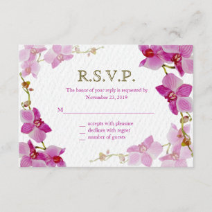 Orchideenparadies, Reaktionskarten RSVP Karte
