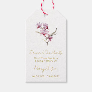 Orchideensamen-Paket Trauer-Geschenk-Anhänger Geschenkanhänger