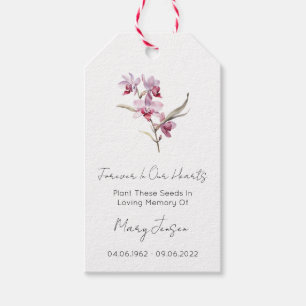 Orchideensamen-Paket Trauergeschenk-Anhänger Geschenkanhänger