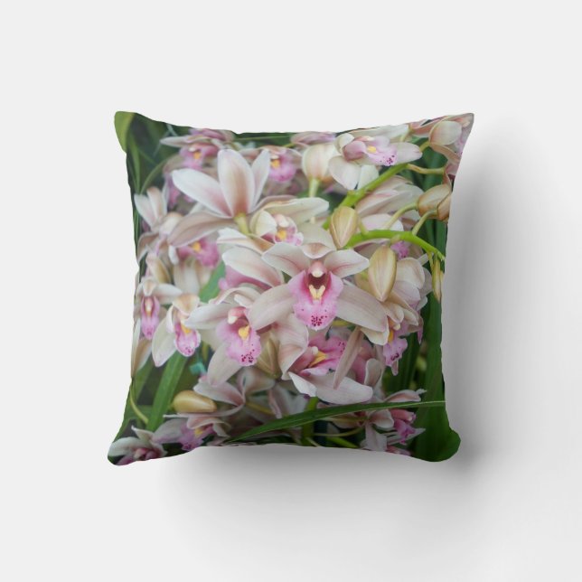 Orchideenschönheit Kissen (Rückseite)