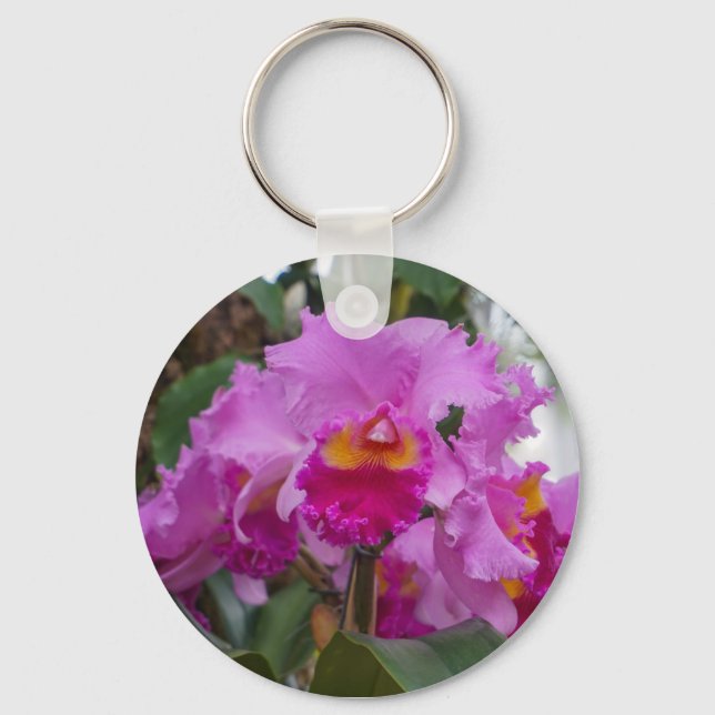 Orchideenschönheit Schlüsselanhänger (Vorderseite)