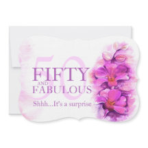 Orchideenwasserfarbe lila fünfzig und fabelhaft