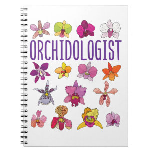 Orchidologe Orchid Lover Orchids Blumengarten Notizblock