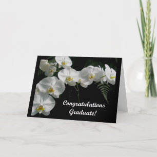 Orchids Abschluss Card Karte