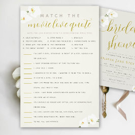 Orchids Brautparty Match Movie Quotes Flyer