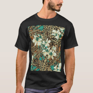 Orchids Floral Wasserfarbe Nahtlose Illustration T-Shirt