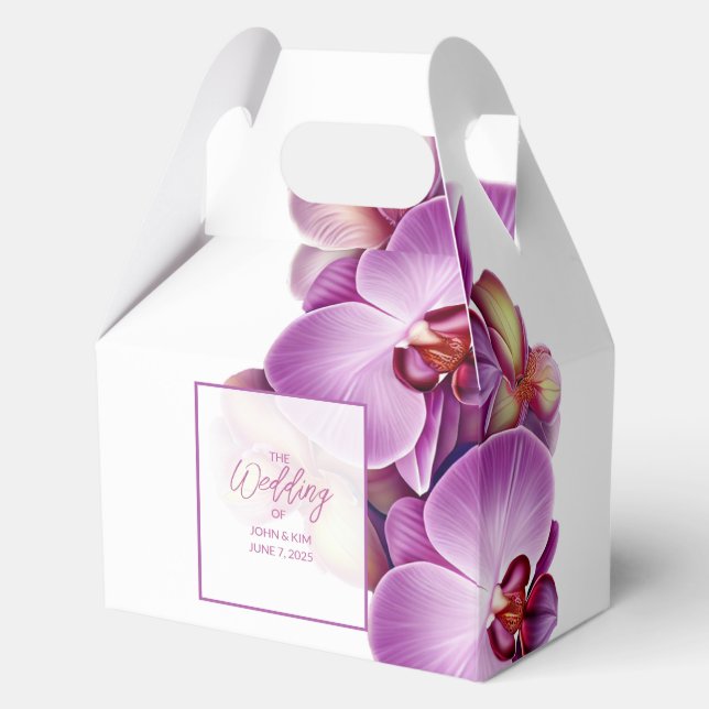 Orchids-Gastgeschenk Hochzeit Geschenkschachtel (Vorderseite)