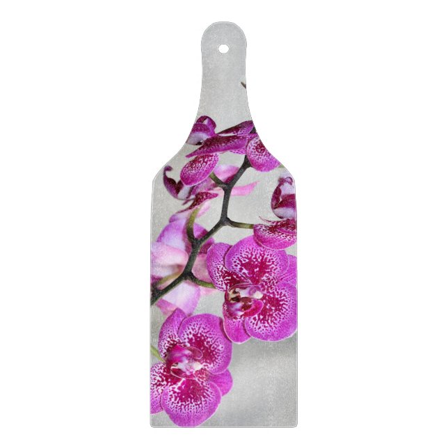 Orchids Glas Cutting Board Schneidebrett (Vorderseite)