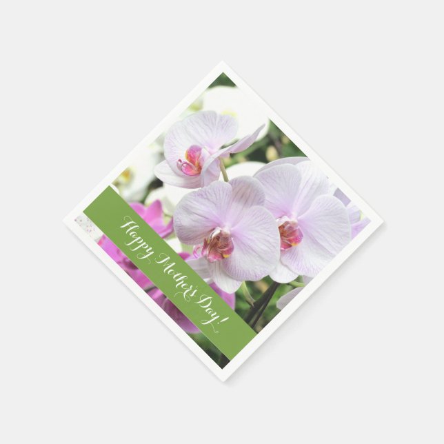 Orchids Paper Napkins Serviette (Ecke)