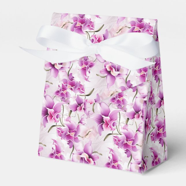 Orchids Party Leckerei Geschenkschachtel (Vorderseite)