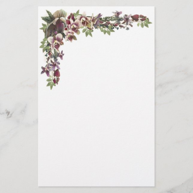 ORCHIDS Stationery Briefpapier (Vorderseite)