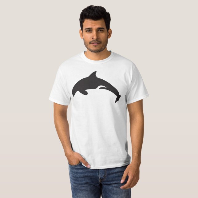 Orcinus orca - Springender Killer Wal T-Shirt (Vorne ganz)