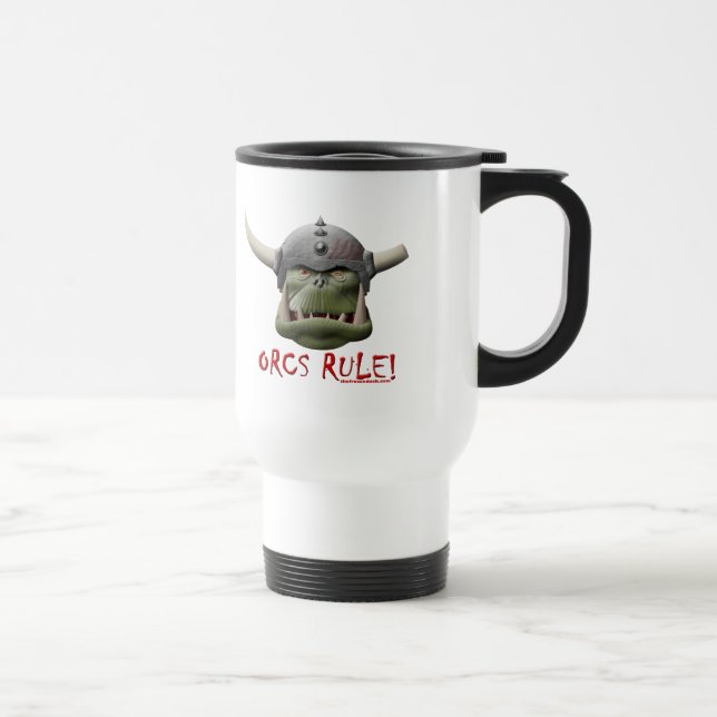 Orcs Regel! Reisebecher (Rechts)