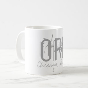 ORD Chicago Airport Typografy Kaffeetasse