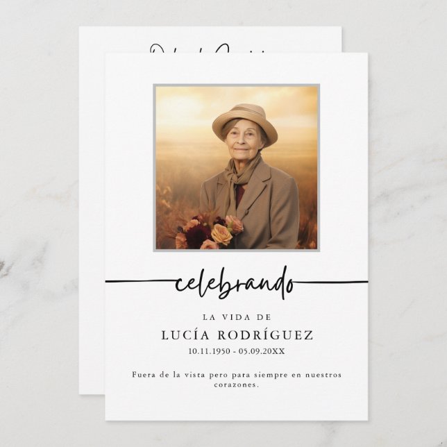 Orden de Servicio Spanischer Begräbnisfeier Celebr Programm (Vorne/Hinten)